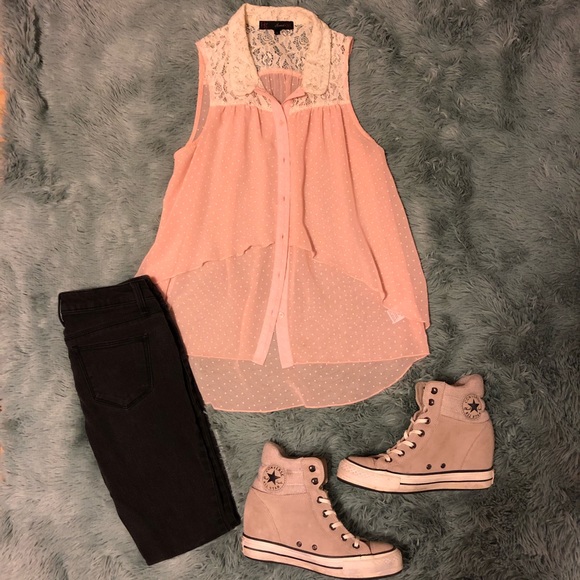 Tops - ~Laced Layered Tank~